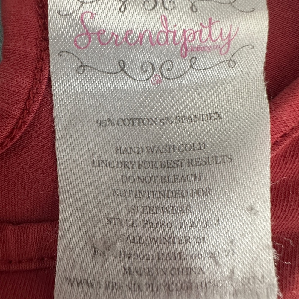 Charming Kids' Red Ruffle Top - Picture 5 of 7